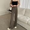 Women High Waist Slimming Straight Leg Suit Pants For Spring Autumn Commuter Wear