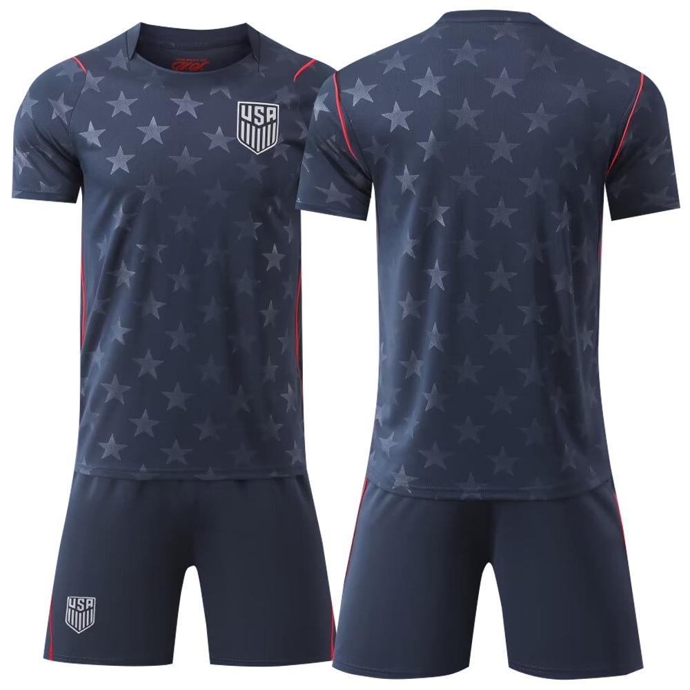 

2026 USA World Cup Men s Home & Away Quick-Dry Football Kit - Short Sleeve Summer Jersey Set