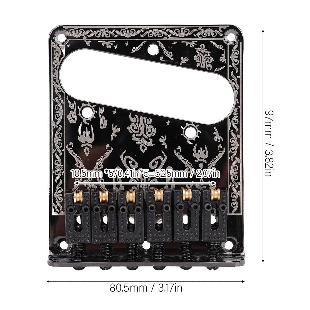 Vintage geschnitzte Basis Elektrische Gitarrenbrücke für Telecaster Gitarrenbrücke Für Elektrische Gitarre