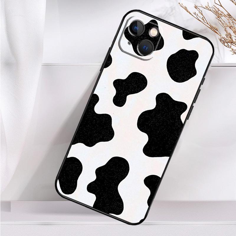 Cow Print Shockproof Case For iPhone 17 16 Pro Max 11 14 15 Plus 12 13 Mini 16e 17 Air Phone Cover