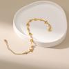 Star Niche Design 18k Gold Plated Adjustable Sweet Bracelet For Women