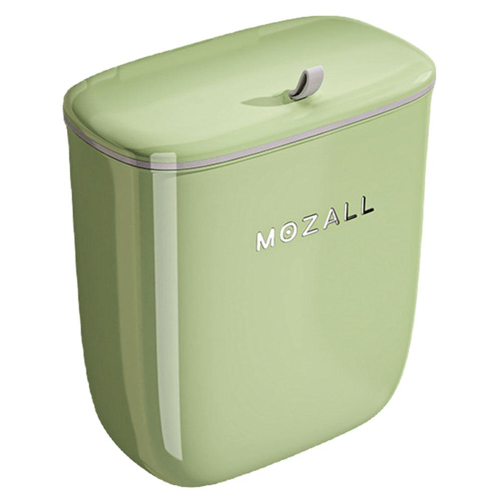 8/12L Sealed Garbage Can Large Capacity Cupboard Door Hanging Waste Bin Punch Free Garbage Bucket with Lid for Kitchen Bathroom