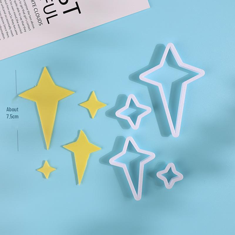 

Pentagram Fondant Cutter: Star, Geometric, Yuanbao Shape Mold for Cake Decoration