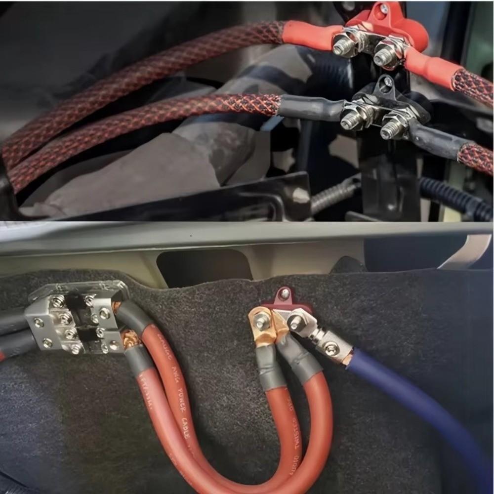 Corrosion Resistant Battery Connection Kit Flame-Retardant Dual Connection Bolt Car Battery