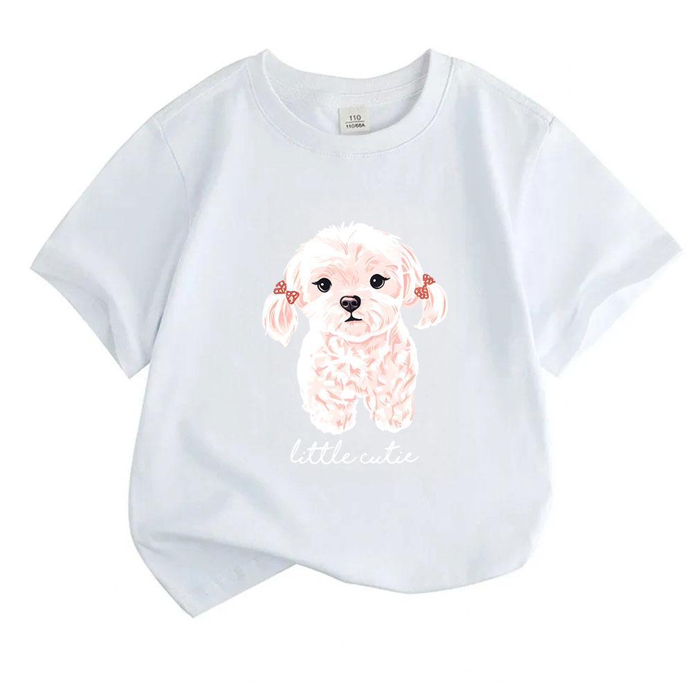 Kids Boys Girls 100% Cotton Short Sleeve Crew Neck T-Shirt,