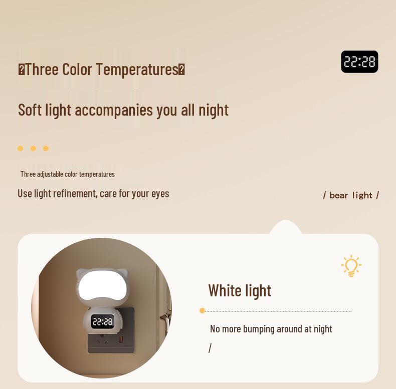 Cartoon-Nachtlicht: Baby Stillen & Augenschutz Nachttischlampe