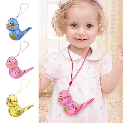 Ajouter de l'eau Sifflet d'oiseau de dessin animé Multicolore Instruments de musique Jouets Sifflet créatif gazouillant Cadeau