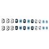 24 Nail Art Versatile Personalized Cow Pattern Love Flower Fresh Short Square Wear Nail