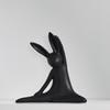 Ceramic Rabbit Figurine Cute Animal Sculpture Desktop Ornament Rabbit Model  Gift