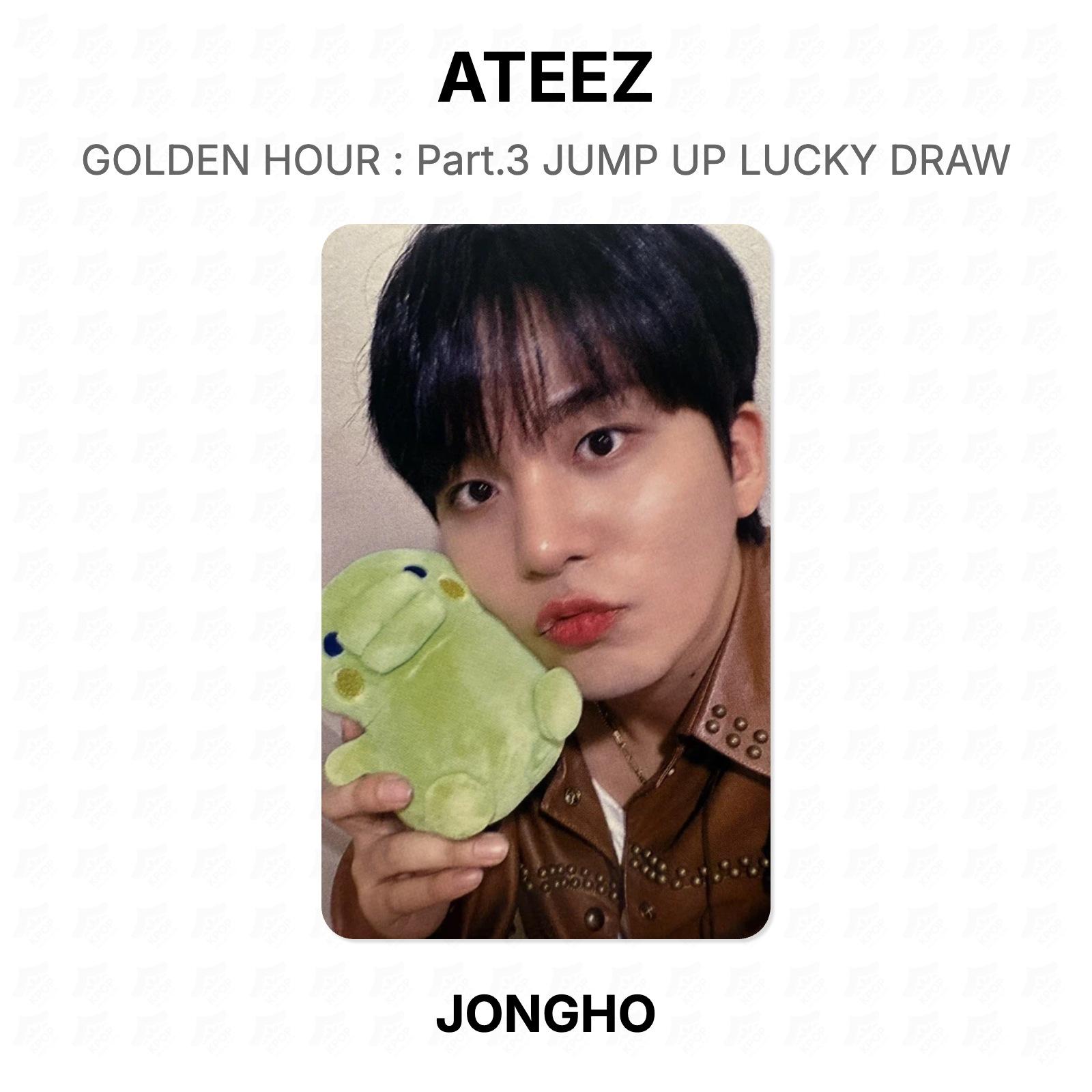 ЗОЛОТОЙ ЧАС ATEEZ : Часть 3 Счастливая лотерея JUMP UP Официальная фотокарточка JONGHO