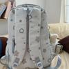 Schoolbag Large Capacity Printed Star School Bag Junior High School Female Grade 3 to 6 Double Backpack Breathable Wide Shoulder Strap Backpack Female