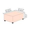 17 Styles Stretch Footstool Cover Ottoman Slipcover Pouffe Dustproof Rectangle Slipcover Print Fabric Furniture Protective Cover