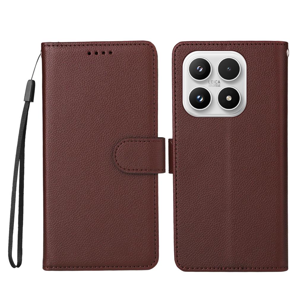 For iPhone 17 Pro Max Case Card Holder Kickstand Leather + TPU Phone Cover with Ring Holder
