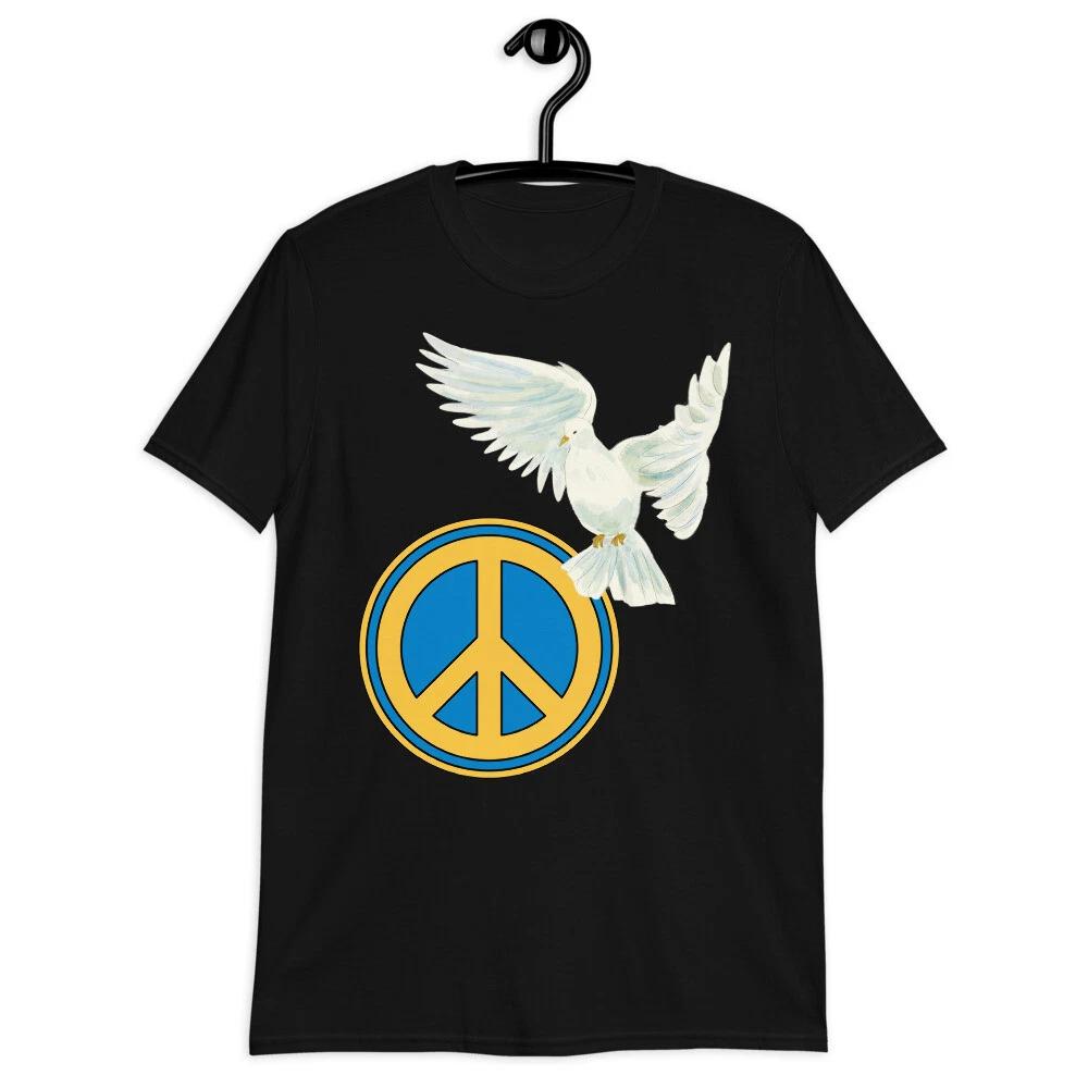 Peace Sign Ukraine White Dove Of Peace Classic Fit T-Shirt 2XL