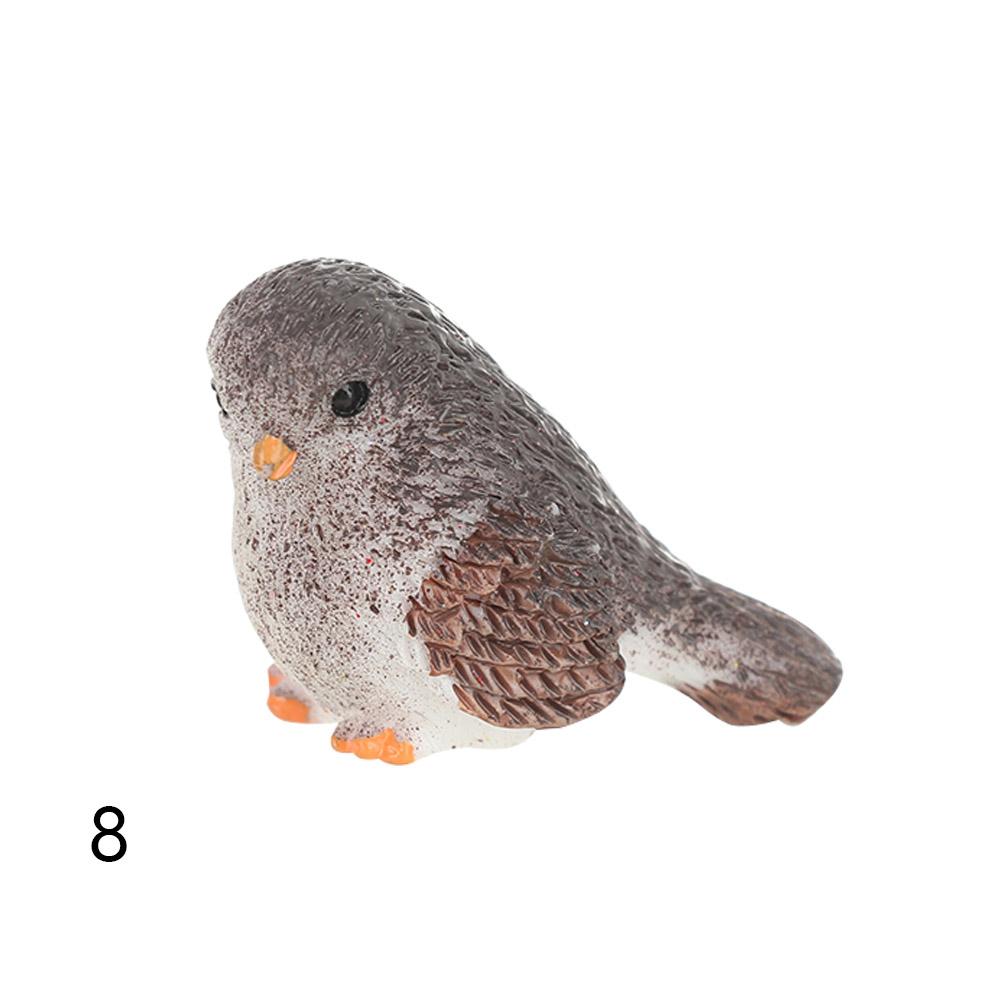 

Garden Supplies Landscape Figurine Micro Ornaments Resin Miniatures Miniature Bird Figurines 8