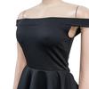 X6293 Fashion Women's Solid Color Sleeveless Ruffle Short Dress