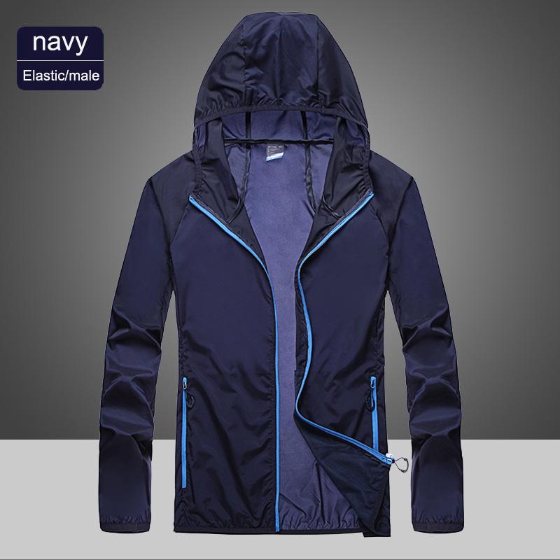 Ultrathin Cycling Windbreaker For Running Sun Protection Hiking Cycling Jacket Hoodies Men Quick-Drying Breathable Camping Shirt