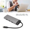 6 in 1 Docking Station Type C to PD 3USB3.0 High Definition Multimedia Interface RJ45 Expansion Dock