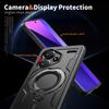 For Xiaomi Redmi Note 13 Pro Plus 5G Case Military Armor Shockproof 360° Rotating Magnetic Ring Stand TPU Plastic Phone Cover