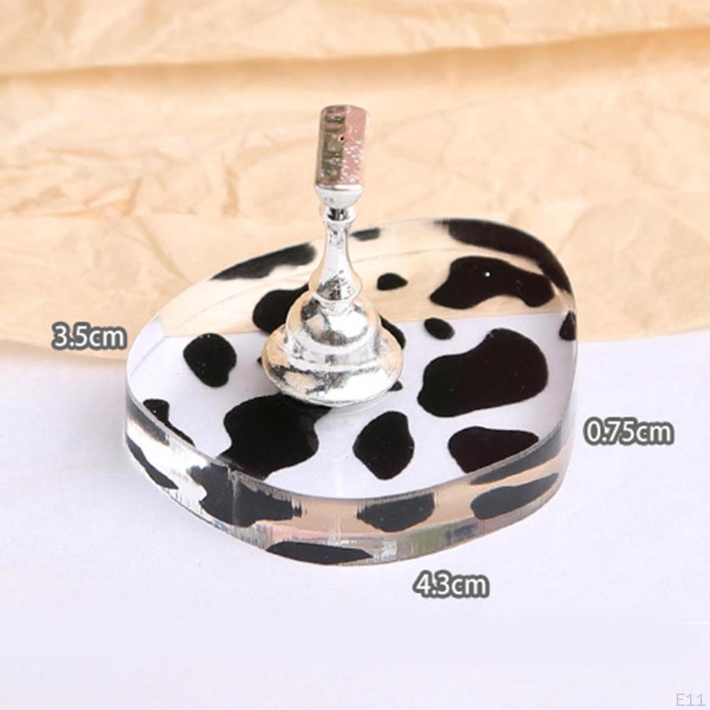 , Acrylic, Nail Display Stands, Holder Transparent DIY, Manicure Tool Cute Base for Salon