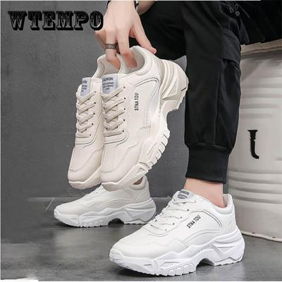 Men's Shoes Flat Shoes All-match Breathable Heightened Thick-soled Casual Sports Running Dad Shoes Korean Version Sneakers