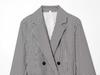 2026 Spring Women's Plaid Belted Blazer Jacket - European & American Style