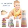 2023 Kids' Educational Stacking Hourglass Bath Cups - Wheat Straw Material