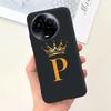 For Realme 11 5G Case Cute Crown Letters Silicone Soft TPU Shockproof Cover For Realme 11X 5G RMX3785 Funda Realme11 Phone Cases
