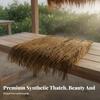 Artificial Thatch Roof Retardant Simulation Straw Panel Realistic Appearance