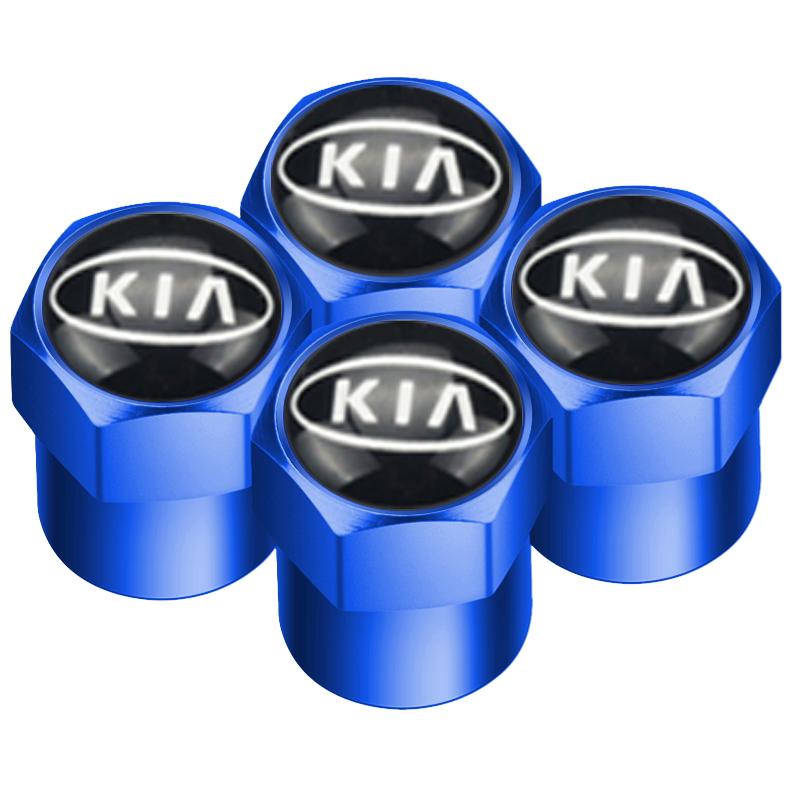 4pcs Car Wheel Tire Valve Caps Dust Accessories For KIA Sportage Rio Ceed Picanto K5 K9 Sorento auto Accessories styling sdvc80