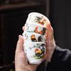 Cylinder Cup Chicken Ceramic Chinese Tea Cup Sheep Fat Jade Rooster Tea Cup Kung Fu Tea Ceremony Accessories Drinking Utensils