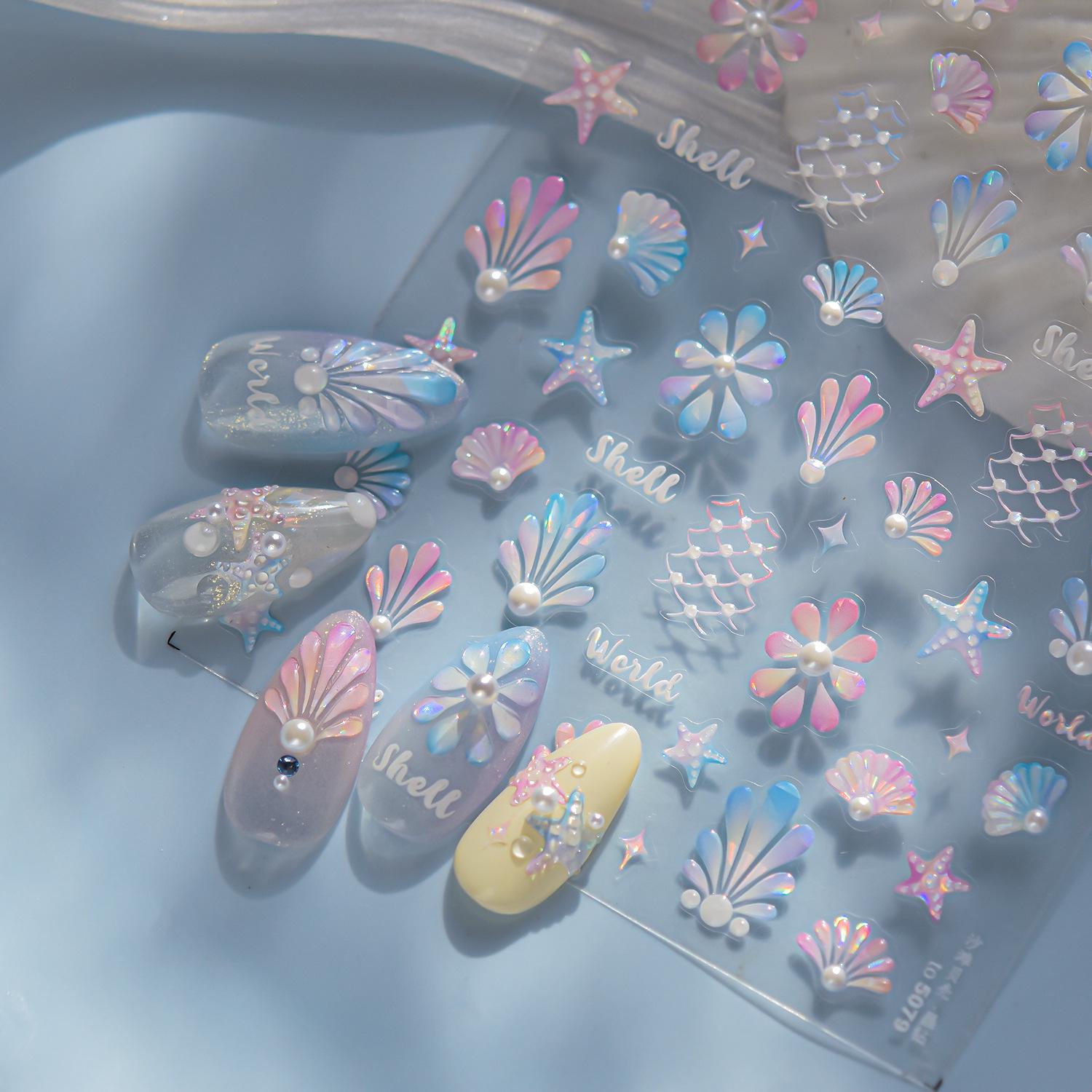 

Tomoni Crystal Diamond, Seashell, and Mixed Style Nail Stickers for Popular Phone Cases