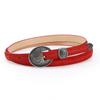 Pu Women's Fashionable Alloy Buckle Leather Formal Belt With Other Clothing Accessories