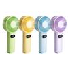 Small Handheld Fan 100 Speed Adjustable LCD Display USB Rechargeable Summer Cooling Fan Portable Travel Mini Personal Fan