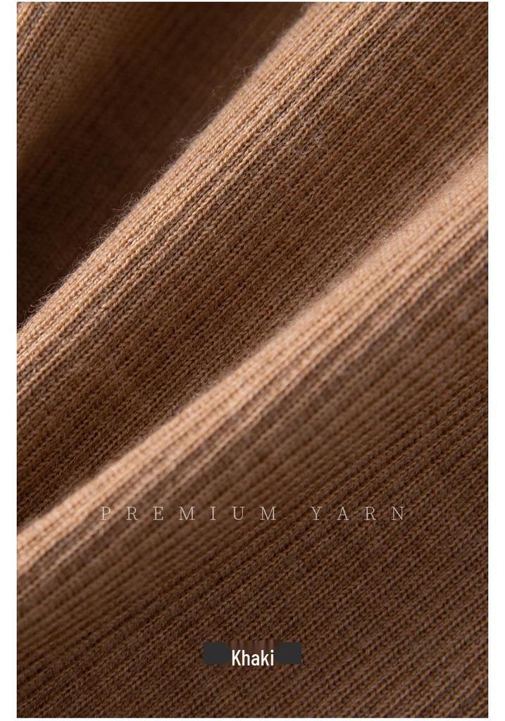 Women's Slim-Fit Round Neck Long-Sleeve Top - 100% Fine-Spun German Wool