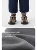 European Boy's Fleece-Lined Knit Sweatpants for Winter 2025