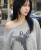 GRAVER [Woman] Take Me One-Shoulder Sweatshirt_Gray