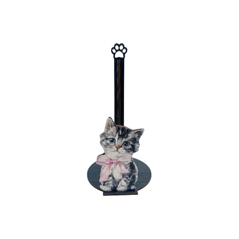 Adorable Tissue Holder Kitten Chef Puppy Roll Paper Standing Rack Chihuahua Cat Food Wrap Storage Rack Tea/Garden Party