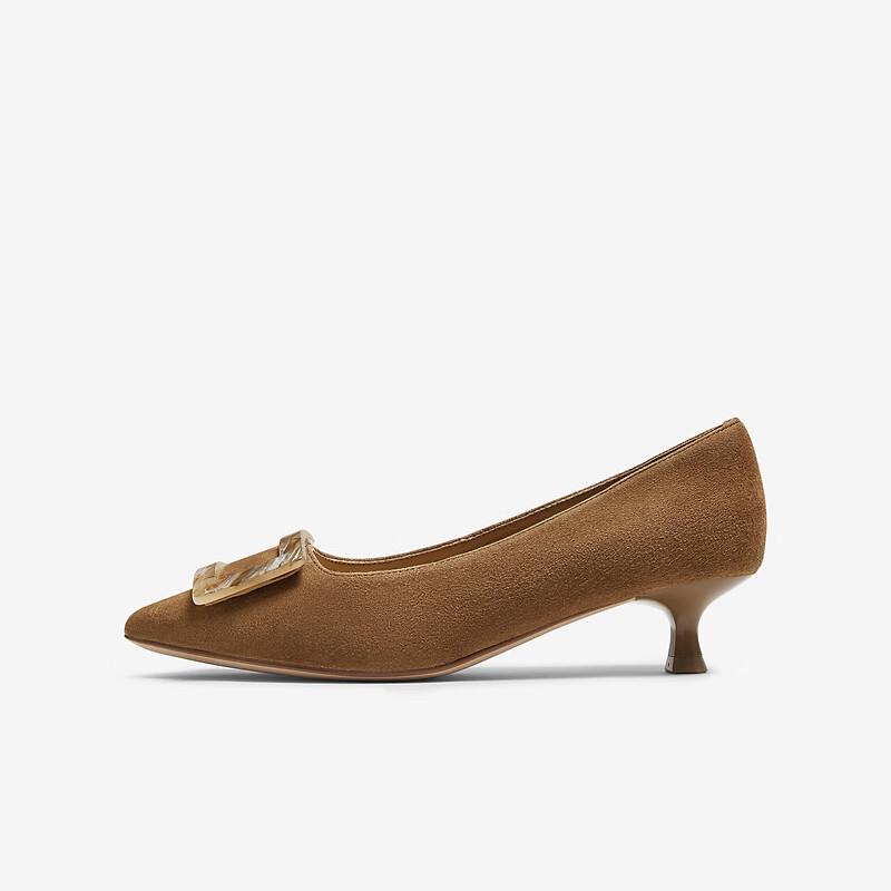 TATA Women s Pointed-Toe Mid-Heel Pumps 37