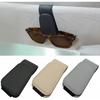 Sunglass Holder For Car Visor - 2 Pack Magnetic Car Glasses Holder Clip, Leather Eyeglass Holder For Car, Universal Vehicle Sunglasses Hanger