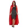 Smiffys Unisex Adult Satin Hooded Cape