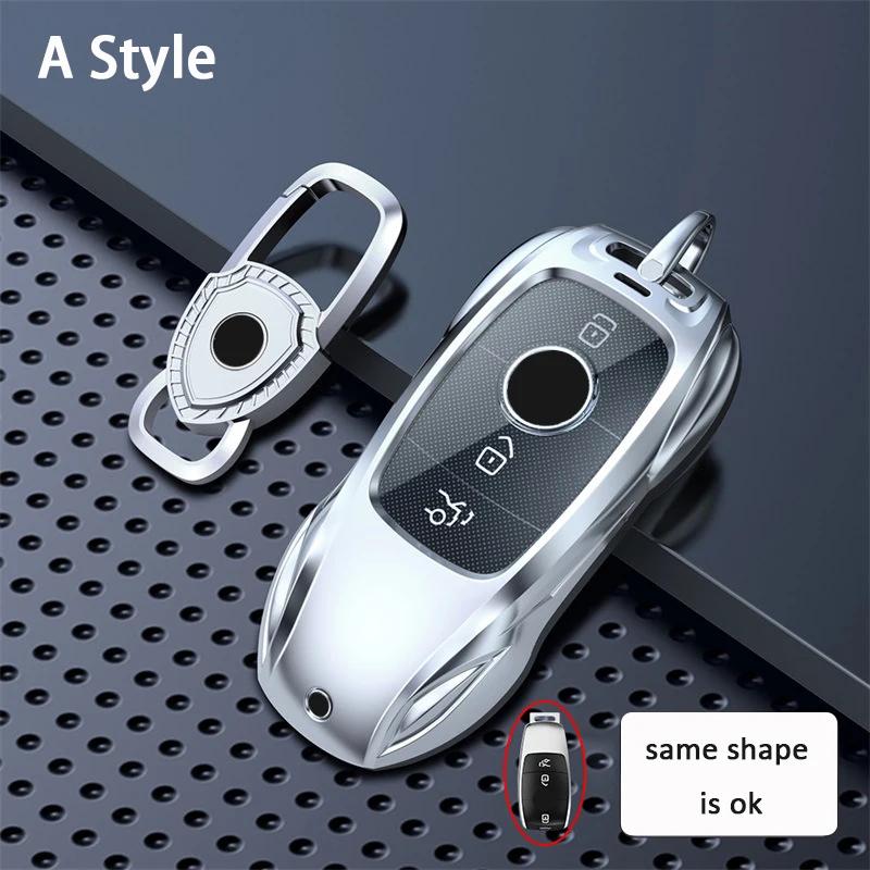 New Fashion Ziny Alloy Car Key Case Cover for Mercedes Benz A B C E S Class W204 W205 W210 W212 W213 W176 W463 GLC GLB GLE AMG