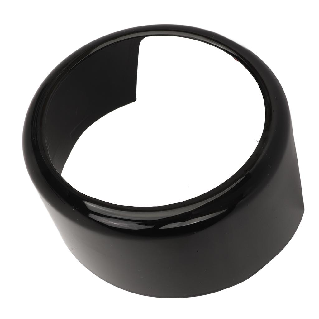 Front Grille Emblem Logo Ring Glossy Black Exterior Badge Decoration Cover Trim Stickers