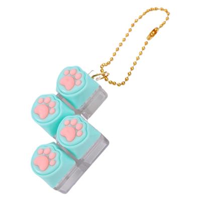 Fidget Keyboard Toy Cat Paw Design Mechanical Sensory Finger Gadget Key Clicker Fidget for School Work Home Car Airplane Bedroom