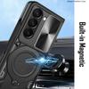 Slide Lens Funda for Samsung Galaxy Z Fold 7 Armor Case for Samsung Z Fold 7 6 5 4 Case Rotate Magnetic Ring Stand Holder Cover