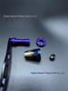 Dual-toned Aluminum Alloy Precision Water Drop Crank - Colorful Custom DIY Accessory with Smooth Operation and Color Plating