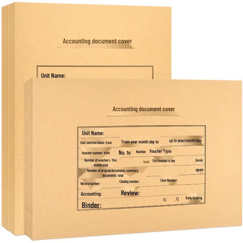 Kaolder Financial Accounting Voucher Binding Covers