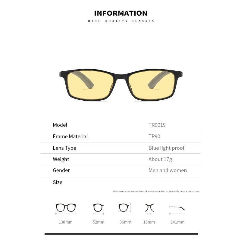 Neue Blaulichtfilternde Nachtsicht-Alterssichtbrillen Hochauflösende Ultraleichte Augenschutz-Lesebrillen +1,0 bis +4,0