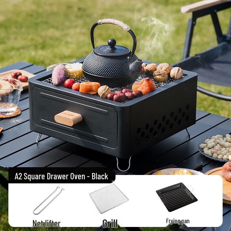 BSWolf Portable Charcoal Grill & Tea Ceremony Set