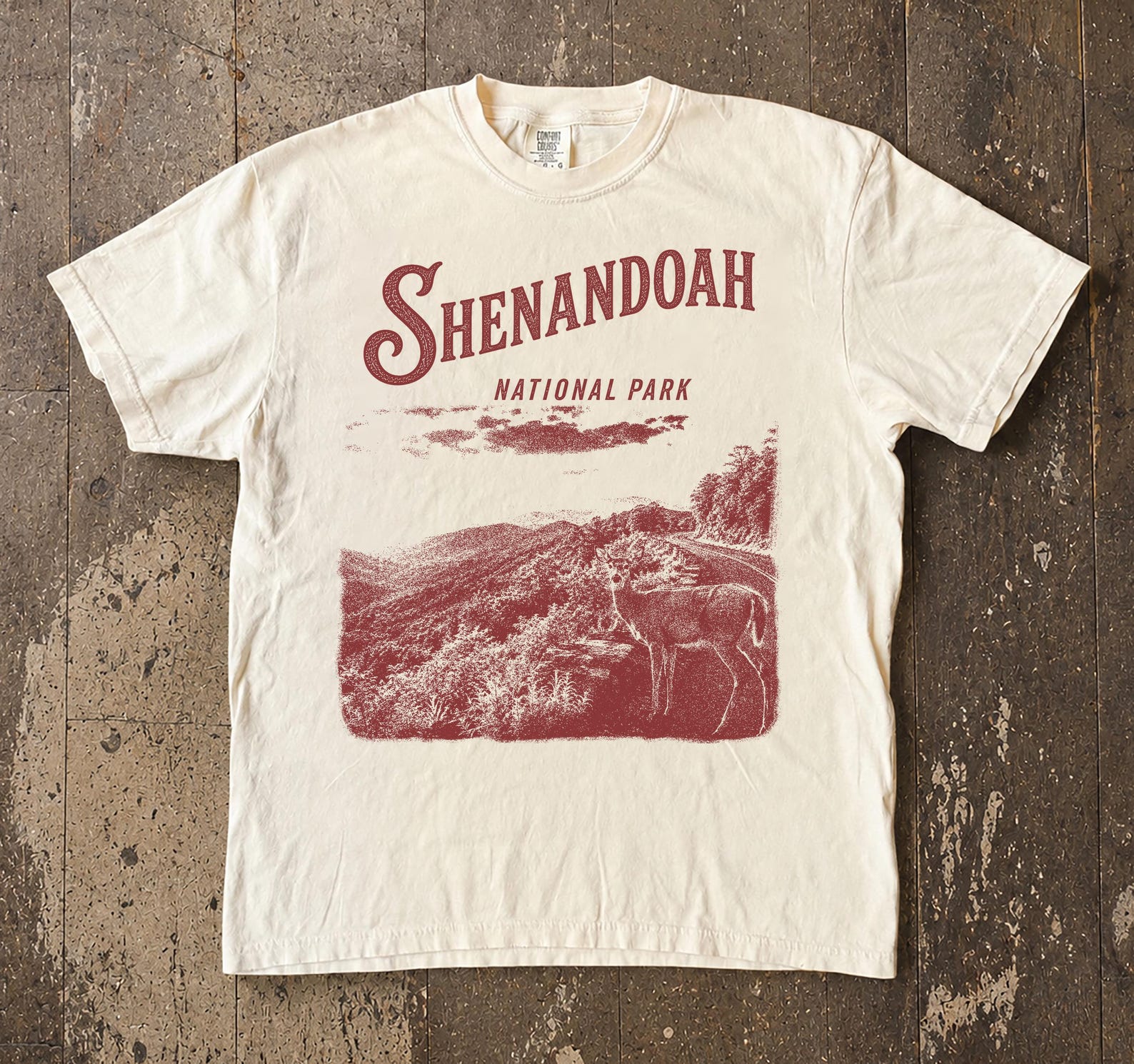 Shenandoah National Park T-Shirt, Virginia Blue Ridge Hiking Tee, Skyline Drive Nature Lovers 2XL